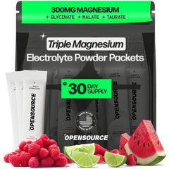 OpenSource Triple Magnesium Watermelon packets for on-the-go hydration