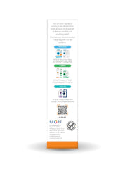 Optase Protect usage illustration showing gentle spray around eye.