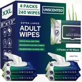 OPTEEL adult wipes in 8x13 size offering broad coverage for thorough cleansing.