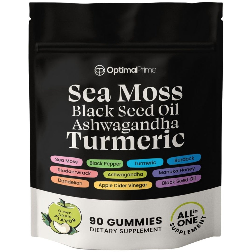 Optimal Prime Sea Moss Gummies bottle for easy daily wellness.