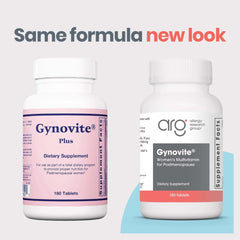 Close-up of Optimox Gynovite tablets with visible capsules and vitamins
