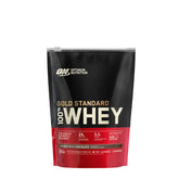 Optimum Nutrition Gold Standard whey Double Rich Chocolate bottle for convenient post-workout protein