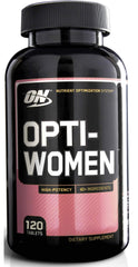Optimum Nutrition Opti-Women bottle with 120-count multivitamin for daily wellness