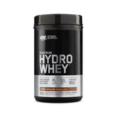 Optimum Nutrition Platinum Hydrowhey bottle in Turbo Chocolate for post-workout recovery