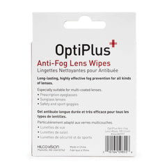 OptiPlus pre-moistened lens wipes for sunglasses provide gentle, safe cleaning