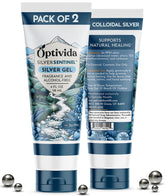 OPTIVIDA Colloidal Silver Gel bottle and pack for gentle wound care.