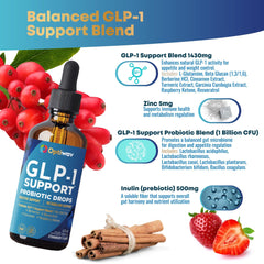 OptiWav GLP-1 Support label closeup with vegan, gluten-free ingredients