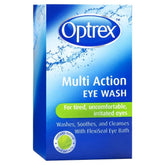 Optrex Enjuague Ocular Multi-acción, bote de 100 ml listo para uso diario.
