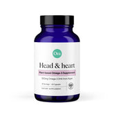 Ora Organic vegan Omega-3 DHA bottle from algae supports sustainable wellness and daily cardiovascular care.