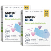 OraTicx Kids Probiotics tablet dissolves during bedtime routine for easy oral care