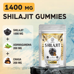 ORBILIVE Shilajit Gummies close up reveals gummy texture and color.
