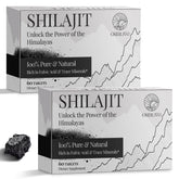ORBILIVE Shilajit tablets with a glass of water for daily energy support