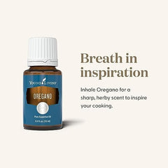 Oregano oil 15ml bottle with drops for aroma.