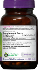 Chaste tree berry capsule close-up, organic and non-GMO