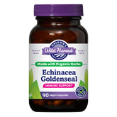 Oregon's Wild Harvest echinacea-goldenseal capsules bottle for convenient daily immune support