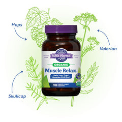 Organic ingredients label showing Northwest-grown herbs and certification