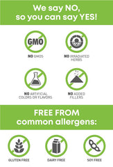 Oregon's Wild Harvest SGS non-GMO seal on bottle.