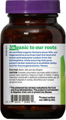 Label detail of valerian, skullcap and hops in the blend