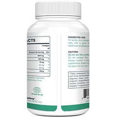 Orgabay bromelain ingredient jar emphasizing quercetin synergy