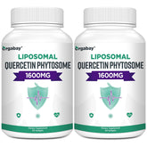 Orgabay liposomal quercetin phytosome bottle highlighting advanced absorption potential