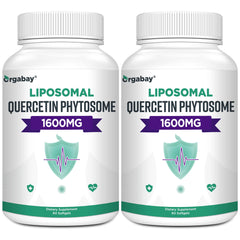 Orgabay liposomal quercetin phytosome bottle highlighting advanced absorption potential