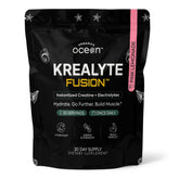 Organics Ocean Krealyte Fusion tub front view guiding quick hydration during workouts