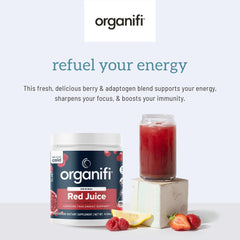 Organifi Red Juice promotes mental focus for tasks and study sessions.