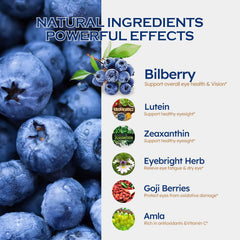 ORGANIHERBENCE Bilberry Drops liquid with fast absorption for easy use