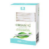 Organyc 100% organic cotton swabs with pure tips, ideal for gentle cosmetics.