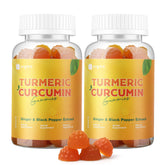 ORGMO Turmeric Curcumin Gummies bottle front for daily wellness and easy dosing