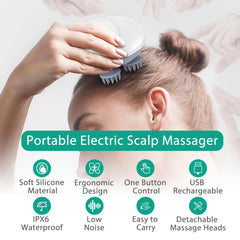 ORIA pet massager for dogs and cats held in hand for easy grooming