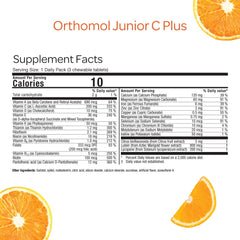 Orthomol Immun Junior C Plus bottle open reveals easy daily use for kids.