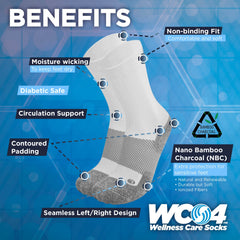 OrthoSleeve WC4 padded toe and heel for all-day comfort.