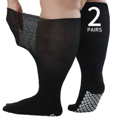 Orthostride Wide Diabetic Socks pack-front view promotes edema-friendly daily comfort.