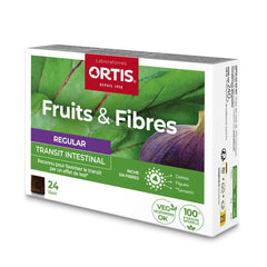 Ortis Fruits & Fibres Regular 24 Cubes pack for convenient on-the-go snacking.