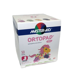 Ortopad Bamboo Eye Patches Hearts design, kid-friendly pattern supports routine use.