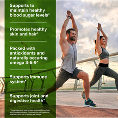 ORZAX softgel capsules illustrating omega fatty acids for hair and skin support.