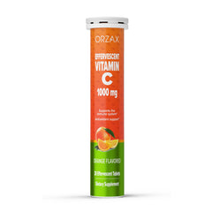 ORZAX Vitamina C 1000 mg tabletas disolventes para agua, apoyo diario al sistema inmune.