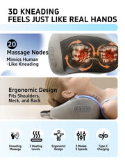 OSMING 20-node massage system targets neck and shoulders for tension relief