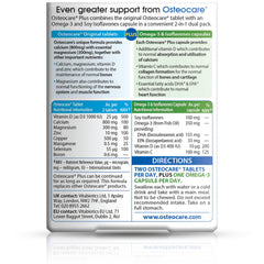 Osteocare Plus omega-3 and soy isoflavones capsule for daily wellness.