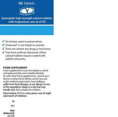 Osteocare tablets count highlighting a 90-tablet supply.
