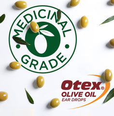 Aplicador OTEX en uso, cerumen endurecido se suaviza para facilitar la limpieza del oído