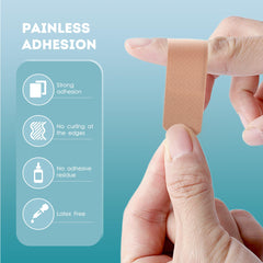 Ourmed bandages assorted sizes closeup demonstrates versatile coverage for different wounds.