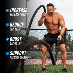 Outwork Nutrition post-workout recovery powder scoop highlights convenient single-product recovery after workouts.