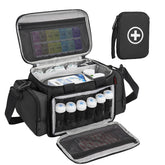 OUUTMEE medicine bag with large capacity and dividers for easy organization