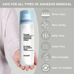 ovand no-sting adhesive remover ensures gentle skin contact after bandage changes