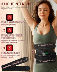 OVIMAZ heat and vibration closeup highlighting three massage modes.