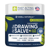 OWELL NATURALS Chickweed Drawing Salve eases boils with gentle, targeted relief.