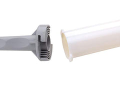 Universal handle connected to five graduated inserts for adjustable training.