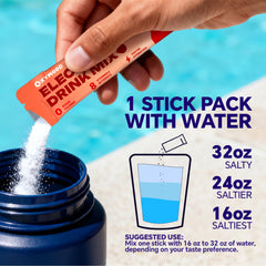 OXYMOOD electrolytes packets dissolving in water for quick hydration